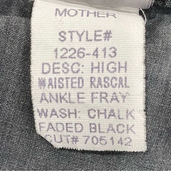 MOTHER Ankle & Cropped Jeans in Dark Blue - Picture 5 of 15